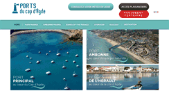 Desktop Screenshot of port-capdagde.com